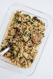 20 Minute Mushroom Spinach Quinoa Project Sunny Recipe Quinoa Recipes Easy Healthy Lunch Stuffed Mushrooms