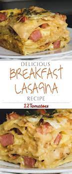 Overnight Breakfast Lasagna Recipe Breakfast Lasagna Breakfast Dishes Breakfast Brunch Recipes
