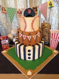 Baby Shower Vintage Baseball Themed Baby Shower Cake Baseball Baby Shower Theme Baseball Birthday Party Baseball Birthday