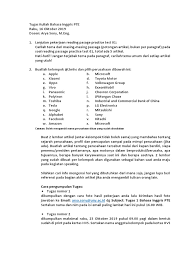 Nah, berikut ini admin akan memberikan contoh untuk sahabat kbi mengenai biografi seorag ayah dalam bahasa inggris, yuk simak 🙂. Tugas Kuliah 1 Pte