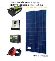 Duru Solar Enerji 1000w Solar Paket Elektrik Ahsap Isciligi Lamba