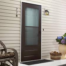 The scent of the burning wood adds a cosy ambiance to a home. White Storm Doors Exterior Doors The Home Depot