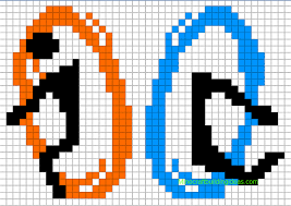Minecraft Pixel Art Templates Portal Two Pixel Art Grid Minecraft Pixel Art Pixel Art
