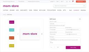 We carry many kinds of new mom gifts in countless designs. Gift Cards Momstore