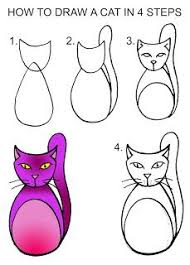 How To Draw A Cat Step By Step Goruntuler Ile Cizimler Drawing Cizim Fikirleri