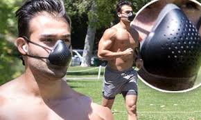 Home security & protection protective face mask cup face mask 2021 product list. Britney Spears Boyfriend Sam Asghari Wears Odd Looking Face Mask Daily Mail Online