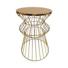 Accent Tables Accent Furniture Living Room Fur Wire Table Gold Side Table Side Table