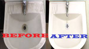 Use a detergent that contains a. How To Clean Bathroom Sink Ceramic Porcelain Sink Cleaning Clean Bathroom Basin Sink Fast Youtube