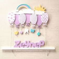 Mor Ahsap Kiz Bebek Kapi Susu Modeli Kids Toys Kids Room Ornaments