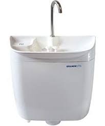 cistern with an integrated sink