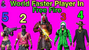 Free fire highest level player list. World Fastest Player In Free Fire Fastest Players Top 5 Best Player In Free Fire B2k M8n Bnl Youtube