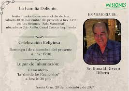 Necrológicos Santa Cruz