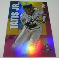 Refractor fans can chase the rainbow on this one if they have the budget to do so. 2019 Topps Fire 157 Fernando Tatis Jr Magenta Foil Rookie Rc D 05 25 Padres Ebay