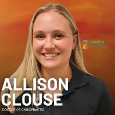 Meet Dr. Alli Clouse, your dedicated Doctor of Chiropractic (DC) and MSC  graduate, committed to your wellness journey!🌟 Passionate about your  well-being, Dr. Clouse designs personalized treatment plans focused