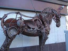 Horse Sculpture By Russell Zeid Scrap Metal Art Metal Tree Wall Art Metal Art Sculpture