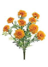 Find here artificial flowers, fake flower manufacturers, suppliers & exporters in india. Artificial Marigold Bush 13 Tall Artificial Flowers Fragrant Flowers Marigold Flower