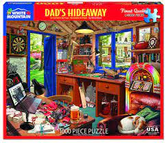 Elaine hinzey is a fact checker, writer, researcher, and registered dietitian. Dad S Hideaway 1000 Piece Jigsaw Puzzle White Mountain Puzzles