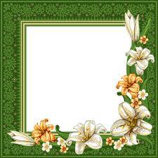 Green Transparent Frame With Flowers Flower Frame Vector Flowers Picture Frames Online