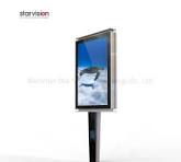 Pole Standing LED Backlit Digital Scrolling Mupi Outdoor Roadside Advertising Frame