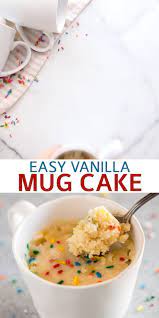 Vanilla Mug Cake Video Recipe Video Vanilla Mug Cakes Microwave Mug Recipes Mug Recipes