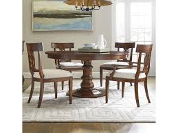The standard measurement for round dining tables is diameter (dia). Stanley Furniture Old Town 5 Piece 54 Inch Round Dining Table Set Find Your Furniture Dining 5 Piece Sets