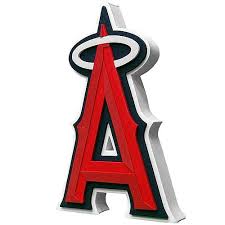 Angels Baseball Logo Black And White Los Angeles Angels Of Anaheim 3d Foam Logo Sign The 3d Fan Foam Logo Sign Is The Perfect Item For The Game Or Game Room Logo Sign Logos Major League Baseball