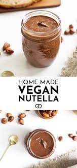 4 Ingredient Homemade Vegan Nutella Recipe Vegan Nutella Homemade Nutella Nutella Recipes