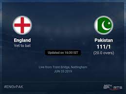 Get latest cricket match score updates only on espn.com. England Vs Pakistan Live Score Over Match 6 Odi 16 20 Updates Cricket News