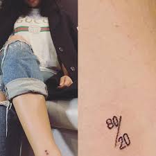 The two met during a party thrown by kylie jenner to celebrate kendall's 18th birthday. 97 Celebrity Number Tattoos Page 4 Of 10 Steal Her Style Page 4