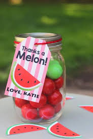 For a cheaper and easier way to pack some treats, try this one. Watermelon Party Favor Ideas