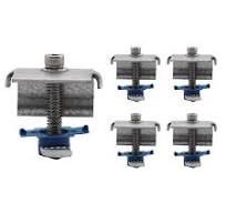 Adamax Steel Solar Panel End Clamp with Bolt, Cone Nut, and ...