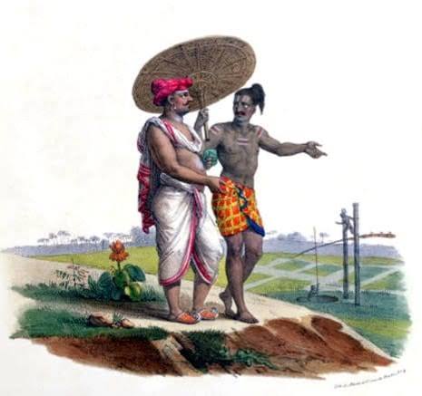 Rare 19th-century Indian lithograph series illustrations