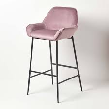 Get 5% in rewards with club o! Eton Velvet Bar Stool Blush Pink