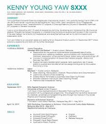 actuaries cv examples insurance cvs