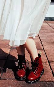 I Have Always Wanted These Boots Since You Can Wear Them Every Day And Still Look Good They Are Comfortable And Keep My Fe Doc Martens Fashion Red Doc Martens