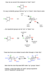 cyclohexane chairs equatorial groups can be up or down too organic chemistry study organic chemistry study chemistry
