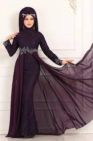 Modaselvim Abiye Beli Incili Balik Abiye 8855w153 Mor Elbiseler Kiyafet Giyim