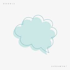 Download Premium Vector Of Pastel Blue Speech Bubble Doodle Vector 897123 Pastel Blue Speech Bubble Doodles