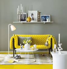 Custom furniture is not only about ease in adding an item with a color that matches the theme you are about to build. Yellow Sofa Decorating Idea