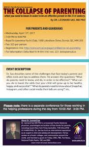 In the collapse of parenting, dr. The Collapse Of Parenting Conference By Dr Leonard Sax