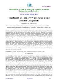 This is how i make a living. Characterisation And Treatment Of Municipal Landfill Leachate Using Natural Coagulants