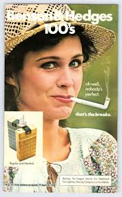 1977 WOMAN BROKEN CIGARETTE BENSON & HEDGES 100'S 5.5"X9" Magazine Ad 70's  M410