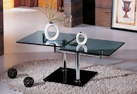 Virrea rectangular glass coffee table shelf wood 6. 15 Stylish Rectangular Glass Top Coffee Tables Home Design Lover
