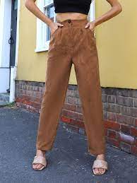 Between the combination of the anatomy and absolutely wonderful conditions, the shape is supposed to look like the front feet of a camel. Fold Pleated Front Slant Pocket Cord Pants Shein Usa Cords Pants Pants Pleated