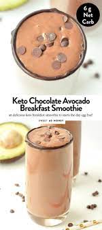 Keto Chocolate Smoothie 4g Net Carbs Recipe Chocolate Avocado Smoothie Chocolate Protein Shakes Chocolate Protein Smoothie