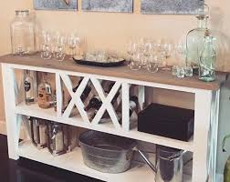 Rustic X Coffee Bar Rustic X Farmhouse Coffee Bar Mini Etsy Farmhouse Console Table Console Table Decorating Dining Room Console Table