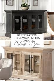 Its been six weekends of hard work, but we finally reached the final stretch of the printmakers media cabinet project. Restoration Hardware Media Console Dupe Archive Home Decor Copycat And Dupes Kendra Found It