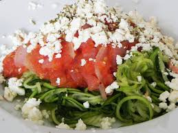Courgetti Tricolore Courgette Spaghetti With Tomato Feta Basil Recipe Healthy Food Recipies Meal Prep Clean Eating Clean Eating Recipes