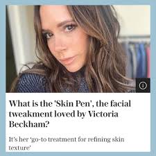 SKINPEN MICRONEEDLING If it's good enough for VB, it's good enough for us!  Microneedling is a minimally invasive treatment which boosts collagen  production in the skin. SkinPen is a handheld device which