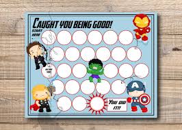 reward chart super hero reward chart by lettersanddesigns